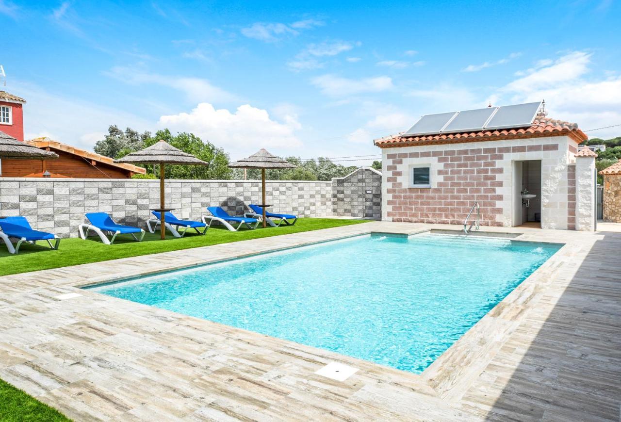 הוילה לוס קניוס דה מקה Casa Torre De Meca 1 Shared Pool מראה חיצוני תמונה
